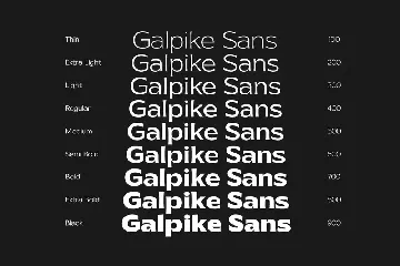 Galpike Sans font