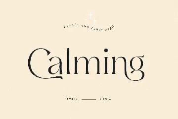 Calming - Beauty Elegant Aesthetic Serif font