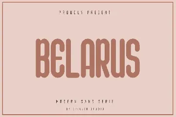 Belarus - Modern Sans Serif font