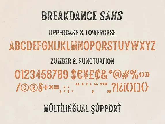 Breakdance Vintage Font Duo