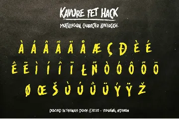 Kavure fet Hack font