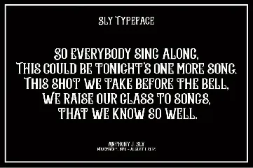 Sly font