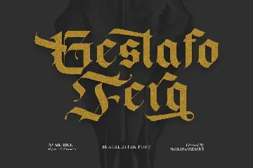 Blackey Bold Decorative Gothic Blackletter Font