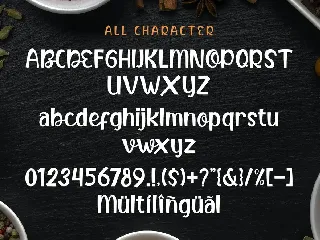 Butter Food - Handcraft Display Font