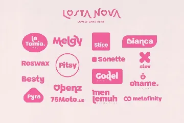 Losta Nova - Lovely Sans Serif font