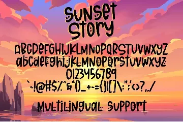 Sunset Story - Handwritten Font