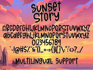 Sunset Story - Handwritten Font