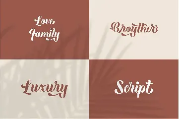 Broyther - Luxury Bold Script font