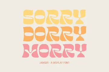 Janger - Display Font