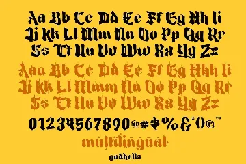 God Hells font