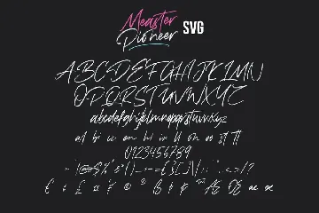 Measter Pioneer SVG HandBrush Font