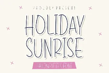 Holiday Sunrise Handwritten Font