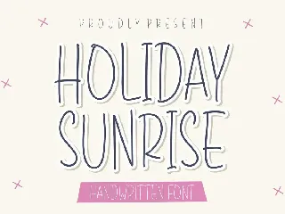 Holiday Sunrise Handwritten Font