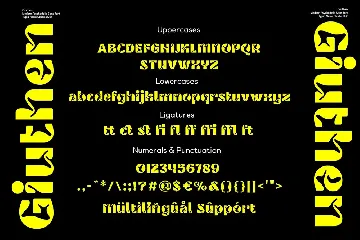 Giuthen - Modern Psychedelic Sans Serif font