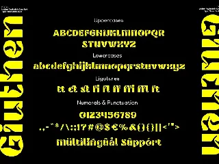 Giuthen - Modern Psychedelic Sans Serif font