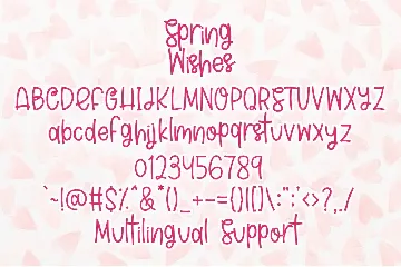 Spring Wishes font