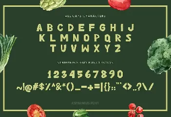 Asparagus Handwritten Font