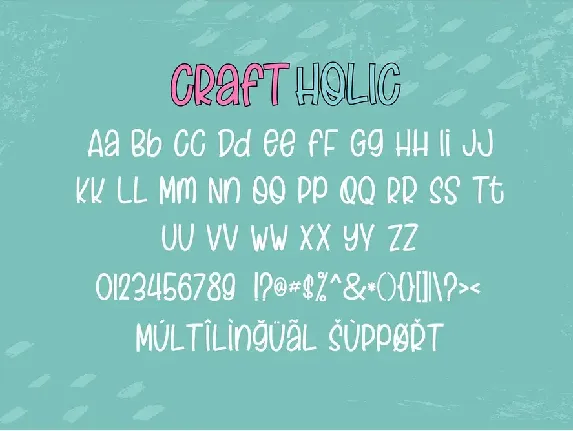 Craft Holic font