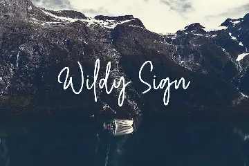 Wildy Sign font