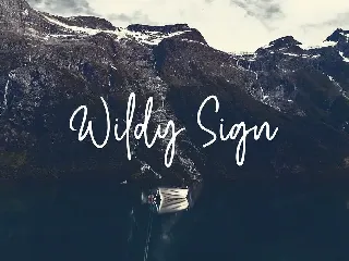 Wildy Sign font