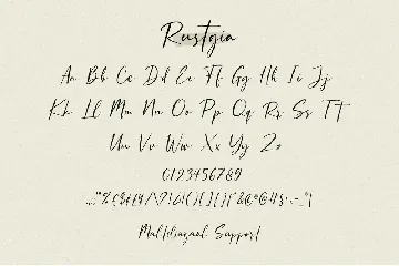 Rustgia - Handwritten Font