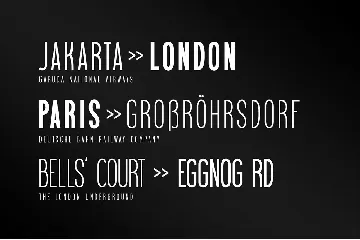 Parkia - Condensed Typeface font