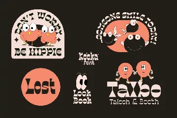 Kooka Font - Fun groovy family