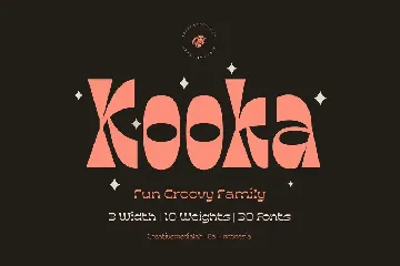 Kooka Font - Fun groovy family