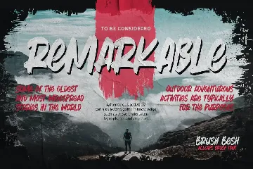 Brush Besh - AllCaps Brush Font