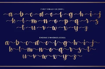 Bohemia a Script with Swash font