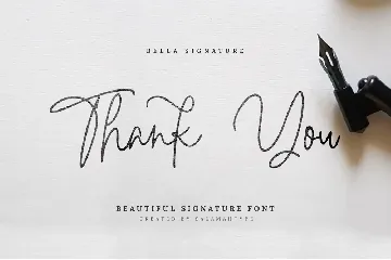 Bella Signature font