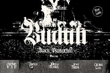 Rajjah Familia - Blackletter Font Family