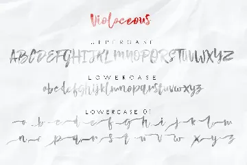 Violaceous - Brush Script font