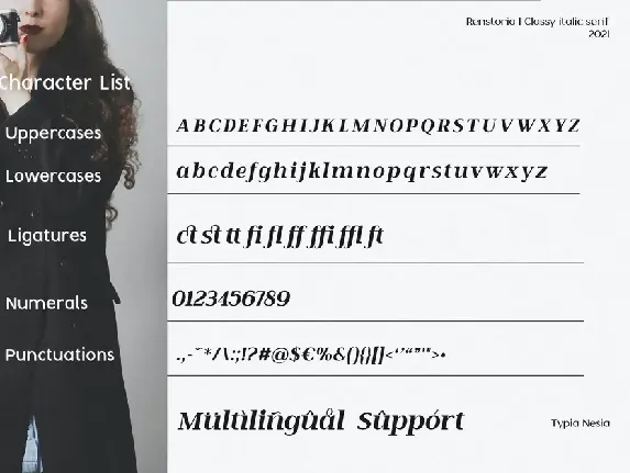 Renstoria - Classy Retro Italic Serif Font