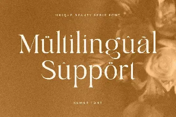 Kumar - Unique Beauty Serif Font