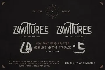 Zawturee Vintage Business Font