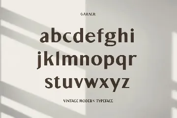 Garacie Vintage Modern Font