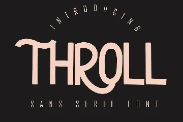 THROLL Modern Sans Serif font