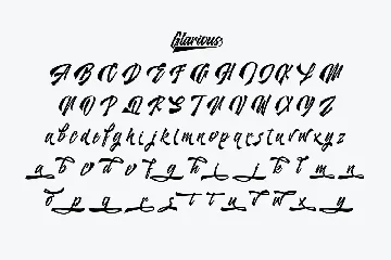 Glarious font