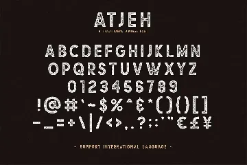 Atjeh - A Traditional Vintage Font