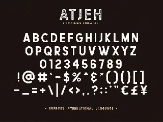 Atjeh - A Traditional Vintage Font