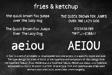 Fries and Ketchup Hand Drawn Font