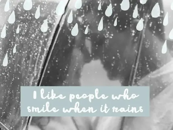 Rainy Day Brush Font