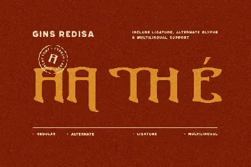 Gins Redisa - Medieval Display Font