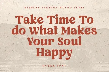 Ruben - Display Vintage Retro Serif font