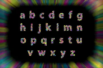 Colorblind OTF Colorful Font