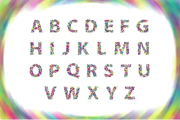 Colorblind OTF Colorful Font