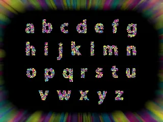 Colorblind OTF Colorful Font