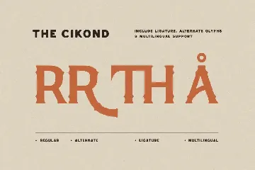 Cikond - Medieval Display Font