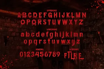 Grimes Blood - Scary Blood Font